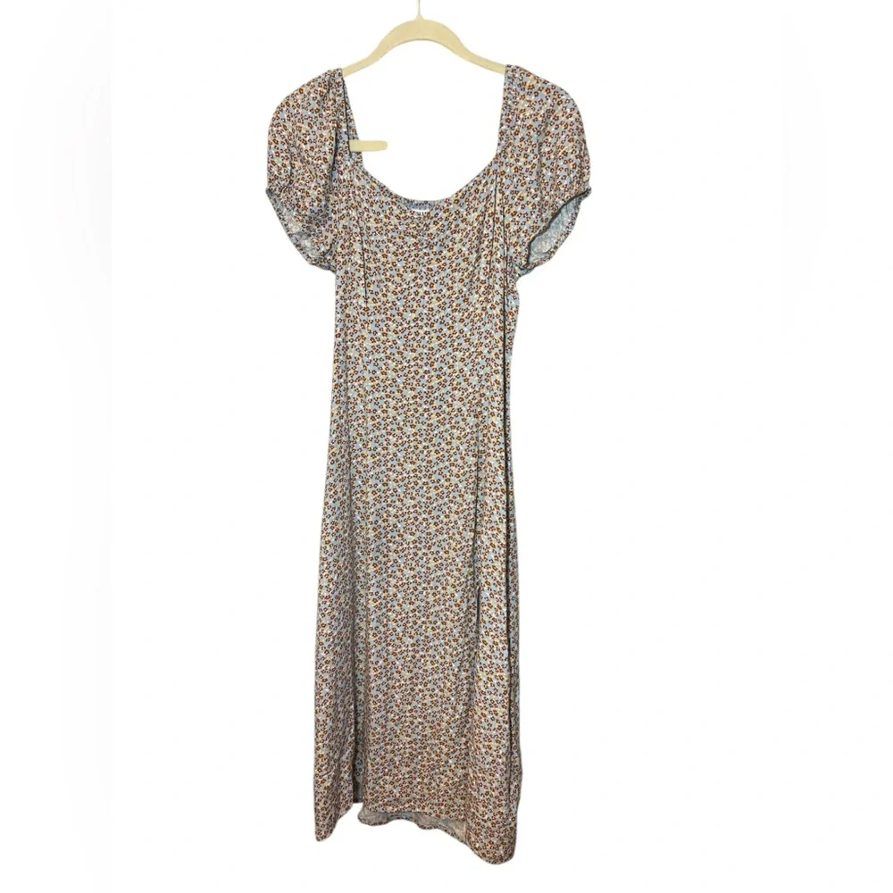 Idyllwind Beth Ditsy Print Puff Sleeve Midi Dress Size S Western Cowgirl Floral - Picture 2 of 11